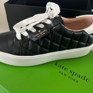 Kate Spade Black Quilted Sneakers